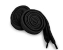 Шнурки черные плоские 100см(24)