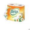 Туалетная бумага Белюкс 4шт 2-х слойная белая втулка(12)800