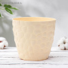 Кашпо п/м Росспласт Камешки №1 1,6л слоновая кость 