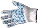 Перчатки хлопчатобумажные ПВХ 6-нитей Точка Люкс(10/300)1610 Т