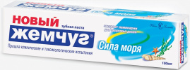 Зубная паста Новый Жемчуг 136г/100мл Сила моря футляр(32)НК 