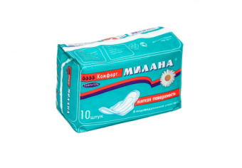 Гигиенические прокладки Милана классик софт+гель 10шт(35)102
