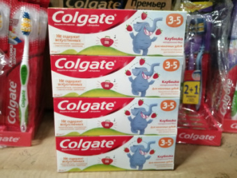 Зубная паста Колгейт 60мл детская клубника(12/48)
