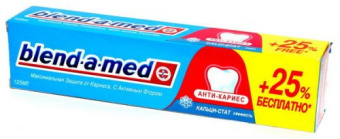 Зубная паста Blend-a-med 125мл антикариес свежесть(6/24)