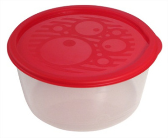Контейнер круг низкий №1 0,3л салат(36)С254