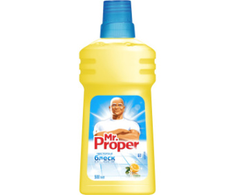 Моющее средство Мистер Пропер 500мл для пола+поверхности лимон(20)
