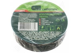 Изолента ПВХ 15ммх10м черная TDM