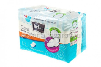 Гигиенические прокладки Белла Классик Нова Комф драй 10шт синие(36)