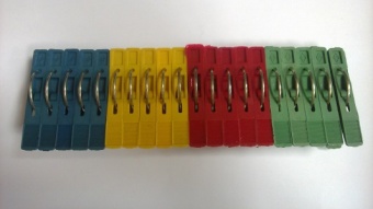 Прищепки пластиковые 20шт Классик арт.В-2 (12) 453-016