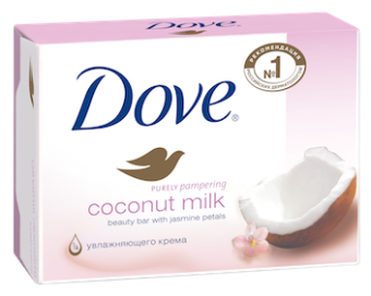 Мыло-крем Дав 135г Кокосовое молочко и лепестки жасмина(48)