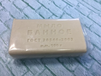 Мыло туалетное Банное 100г в обертке(90)МК