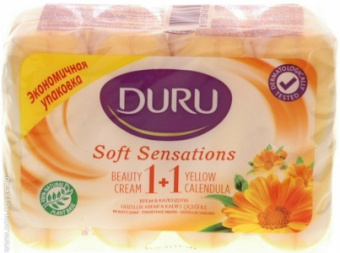 Мыло-крем Дуру 4шт*80г экопак Календула(12)